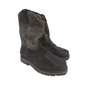 Timberland PRO Men's Pull-On True Grit Comp. Toe Work Boots A5U6Y Brown Size 12W